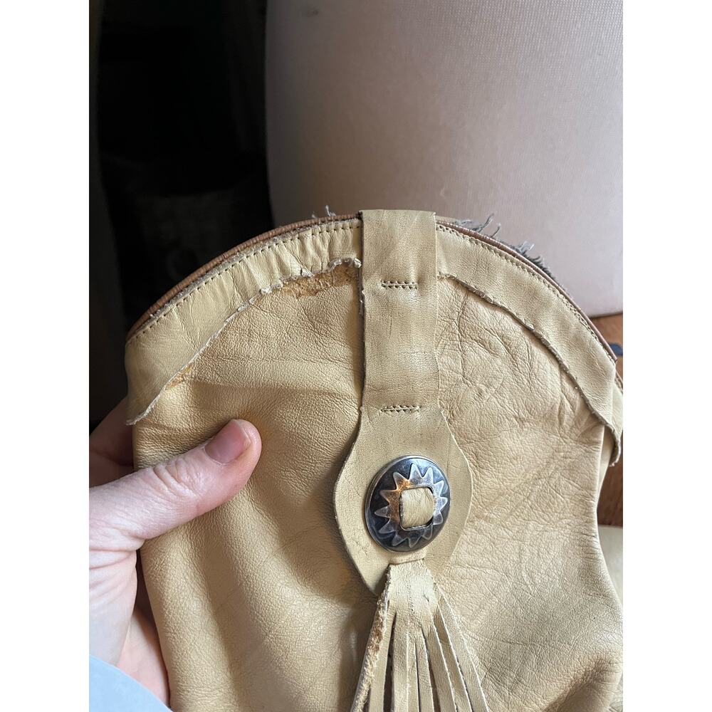 Vintage Acne ochre tan Cowboy Boot Southwestern - Picture 5 of 5